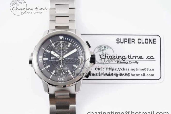 MIROTIME 0509 EasyCare Aquatimer Chrono SS V6SF 1:1 Best Edition Gray Dial on SS Bracelet A 7035